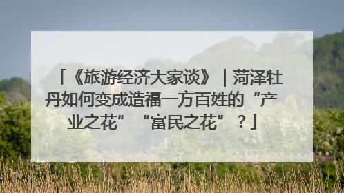 《旅游经济大家谈》｜菏泽牡丹如何变成造福一方百姓的“产业之花”“富民之花”？