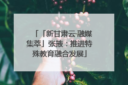 「新甘肃云·融媒集萃」张掖：推进特殊教育融合发展