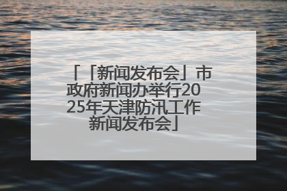 「新闻发布会」市政府新闻办举行2025年天津防汛工作新闻发布会