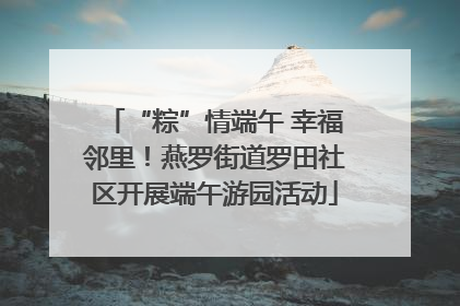 “粽”情端午 幸福邻里！燕罗街道罗田社区开展端午游园活动