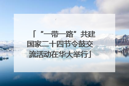 “一带一路”共建国家二十四节令鼓交流活动在华大举行