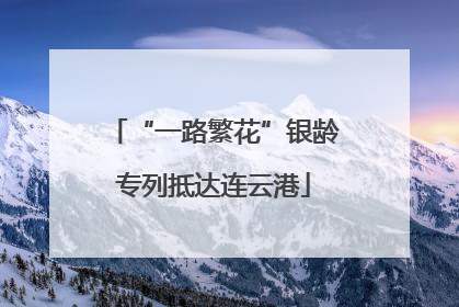 “一路繁花”银龄专列抵达连云港
