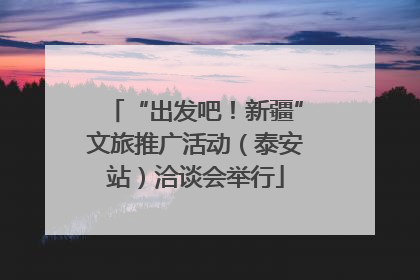 “出发吧！新疆”文旅推广活动（泰安站）洽谈会举行