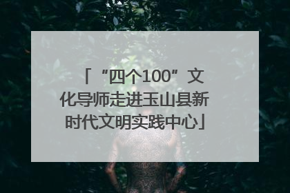 “四个100”文化导师走进玉山县新时代文明实践中心