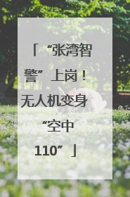 “张湾智警”上岗！无人机变身 “空中 110”