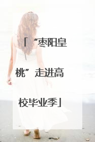 “枣阳皇桃”走进高校毕业季