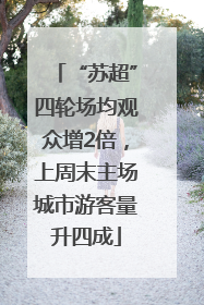 “苏超”四轮场均观众增2倍，上周末主场城市游客量升四成