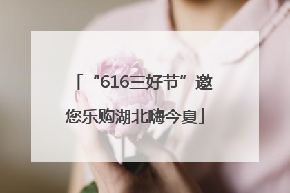 “616三好节”邀您乐购湖北嗨今夏