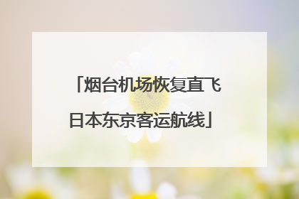 烟台机场恢复直飞日本东京客运航线