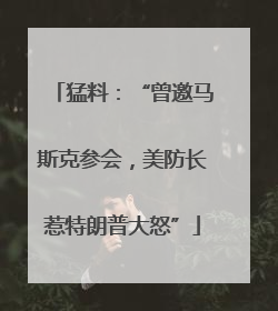 猛料：“曾邀马斯克参会，美防长惹特朗普大怒”