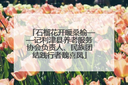 石榴花开暖桑榆——记利津县养老服务协会负责人、民族团结践行者魏喜凤