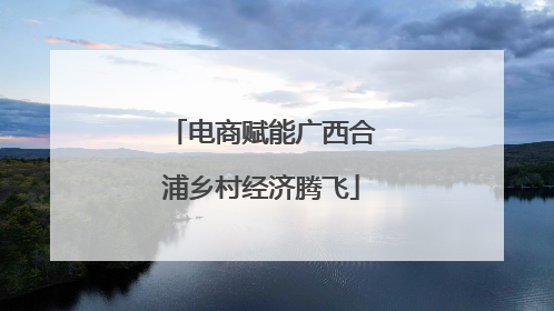 电商赋能广西合浦乡村经济腾飞