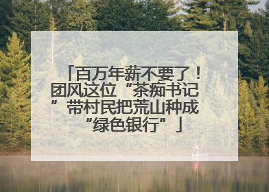 百万年薪不要了！团风这位“茶痴书记”带村民把荒山种成“绿色银行”