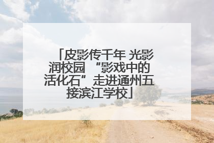 皮影传千年 光影润校园 “影戏中的活化石”走进通州五接滨江学校