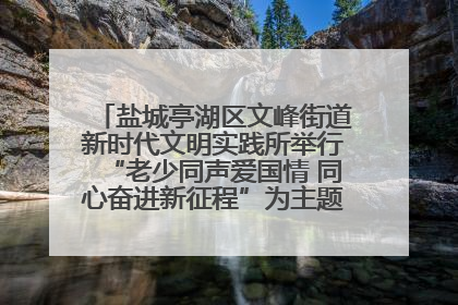 盐城亭湖区文峰街道新时代文明实践所举行“老少同声爱国情 同心奋进新征程”为主题的红色文化活动