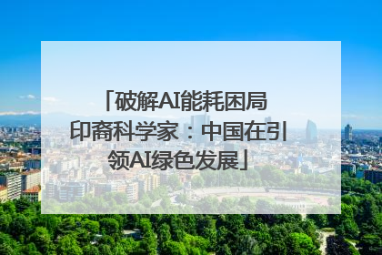 破解AI能耗困局 印裔科学家：中国在引领AI绿色发展