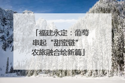 福建永定：葡萄串起“甜蜜链” 农旅融合绘新篇