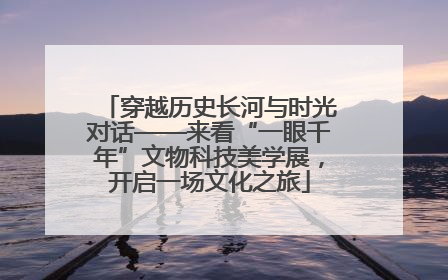 穿越历史长河与时光对话——来看“一眼千年”文物科技美学展，开启一场文化之旅