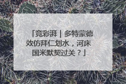竞彩湃｜多特蒙德效仿拜仁划水，河床国米默契过关？