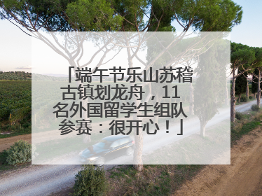端午节乐山苏稽古镇划龙舟，11名外国留学生组队参赛：很开心！
