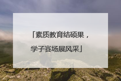 素质教育结硕果，学子赛场展风采