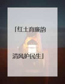 红土育廉韵 清风护民生