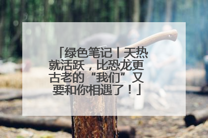 绿色笔记丨天热就活跃，比恐龙更古老的“我们”又要和你相遇了！