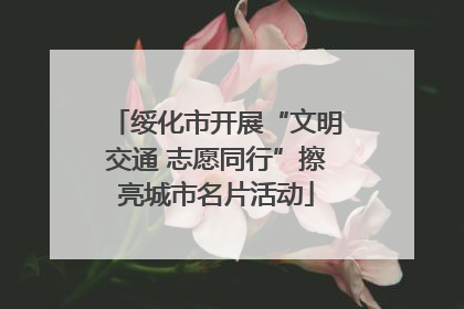绥化市开展“文明交通 志愿同行”擦亮城市名片活动