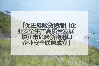 促进危险货物港口企业安全生产高质量发展 镇江市危险货物港口企业安全联盟成立