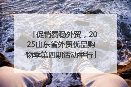 促销费稳外贸，2025山东省外贸优品购物季第四期活动举行