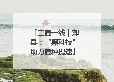 三夏一线｜郏县：“黑科技”助力夏种提速