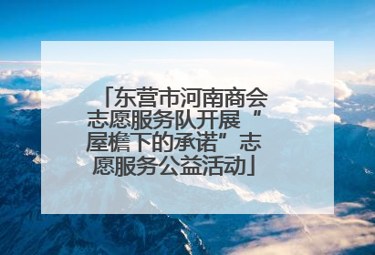 东营市河南商会志愿服务队开展“屋檐下的承诺”志愿服务公益活动