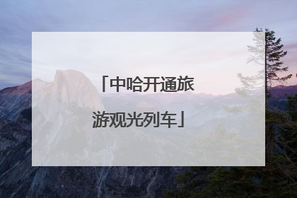 中哈开通旅游观光列车