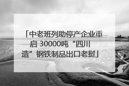 中老班列助停产企业重启 30000吨“四川造”钢铁制品出口老挝