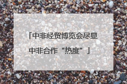 中非经贸博览会尽显中非合作“热度”