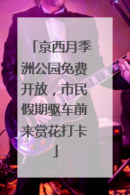 京西月季洲公园免费开放，市民假期驱车前来赏花打卡