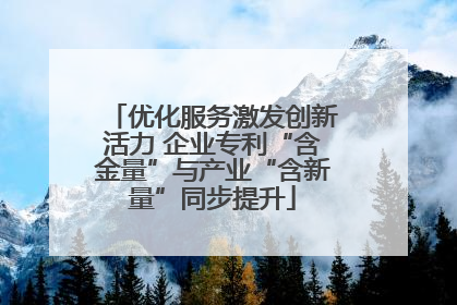 优化服务激发创新活力 企业专利“含金量”与产业“含新量”同步提升
