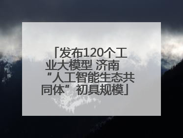 发布120个工业大模型 济南 “人工智能生态共同体”初具规模