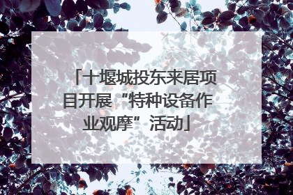 十堰城投东来居项目开展“特种设备作业观摩”活动