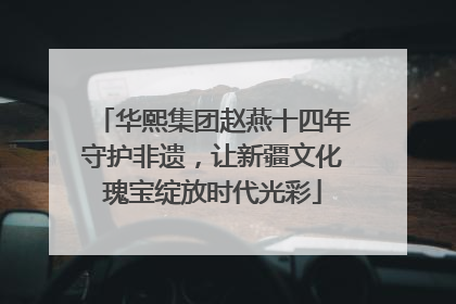 华熙集团赵燕十四年守护非遗，让新疆文化瑰宝绽放时代光彩