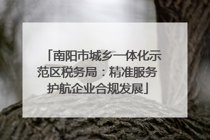南阳市城乡一体化示范区税务局：精准服务护航企业合规发展