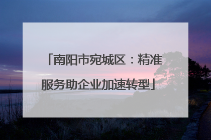 南阳市宛城区：精准服务助企业加速转型