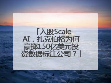入股Scale AI，扎克伯格为何豪掷150亿美元投资数据标注公司？