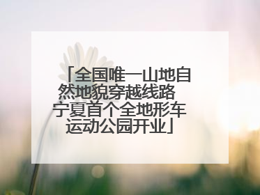 全国唯一山地自然地貌穿越线路 宁夏首个全地形车运动公园开业