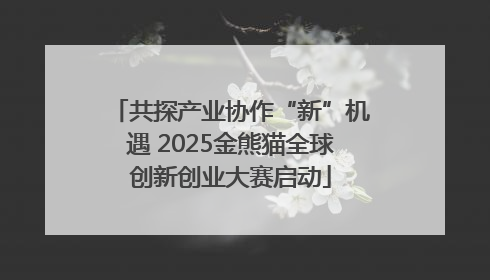 共探产业协作“新”机遇 2025金熊猫全球创新创业大赛启动