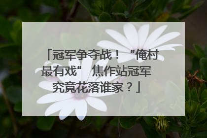冠军争夺战！“俺村最有戏” 焦作站冠军究竟花落谁家？