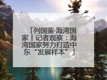 列国鉴·海湾国家丨记者观察：海湾国家努力打造中东“发展样本”