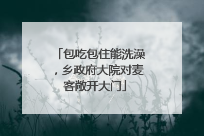 包吃包住能洗澡，乡政府大院对麦客敞开大门