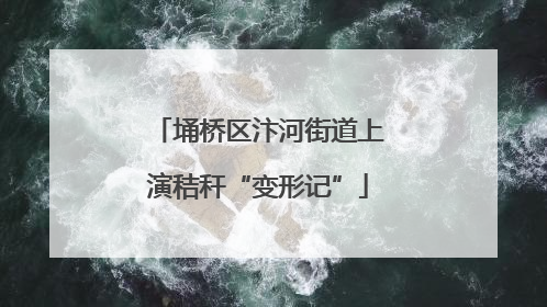 埇桥区汴河街道上演秸秆“变形记”