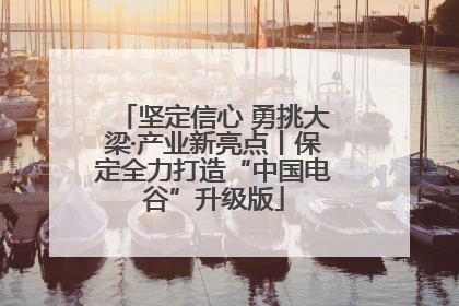坚定信心 勇挑大梁·产业新亮点丨保定全力打造“中国电谷”升级版